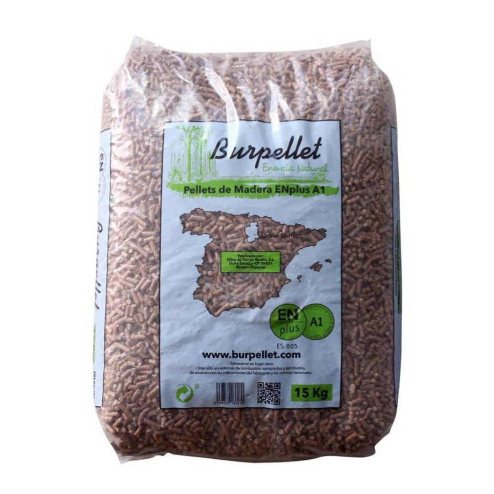 Saco 15Kg de pellets marca burpellet